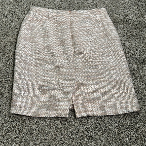 J crew collection slik cotton blend metallic tweed skirt size 8p - Picture 5 of 13